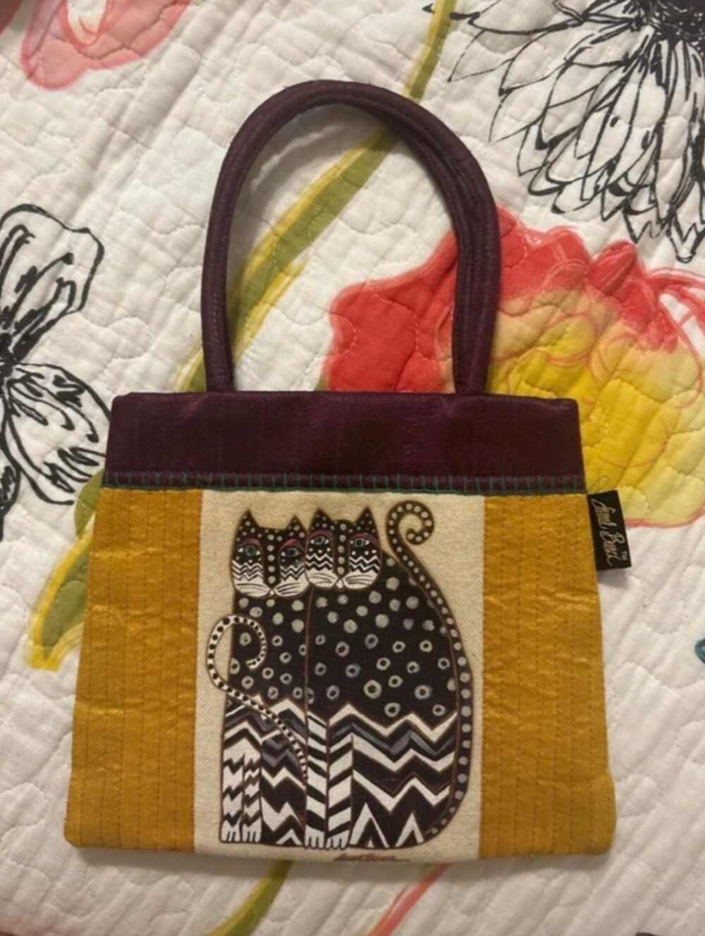 Laurel Burch cat handbag